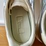M&S silver leather sneakers size 4 Image 9