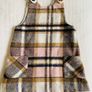 Twin checkered pinafore Image 2