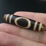 Antique Himalayan Tibetan Circle Square Eyes Agate Dzi Bead Amulet Pendant Image 9