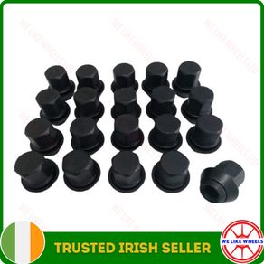 20 x New Black Nuts + Washer- Ford - Fiesta, Focus, Mondeo (UB20) Delivery