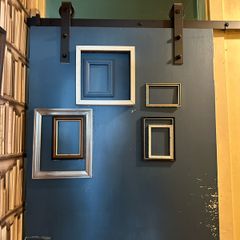 Barn door sliding hinges