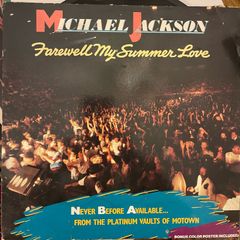 Michael Jackson.  Farewell my summer love. Original 1984 release with bonus color posted included in vg condition