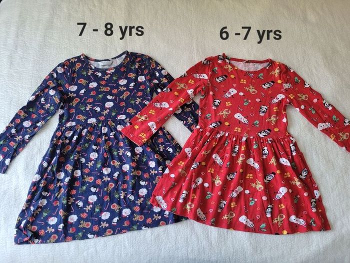 Girls Christmas Dresses, size: 6-7 years
