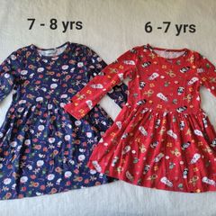 Girls Christmas Dresses, size: 6-7 years