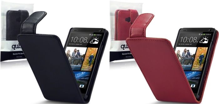 Htc One Qubits Faux Leather Flip Case In Various Colors