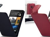 Htc One Qubits Faux Leather Flip Case In Various Colors