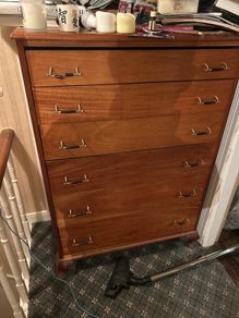 Tall Dresser. Solid Wood.