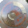 Vintage Perpetual Calendar 75 Years- Round Brass Desktop Dial with Stand Image 8