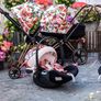 Cybex T Cloud Spring Blossom Light 0-24 car seat with bugaboo dragonfly adaptors. Image 9