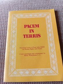 1981 Pacem in Terris: Encyclical Letter. Pope John XXIII. Catholic Truth Society.
