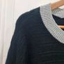 Vince Camuto Oversized Black Metallic Tipped Sweater Size L Image 2