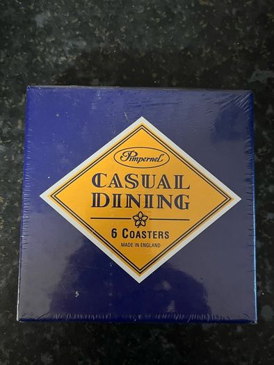 Brand New Vintage 6 Pimpernel Coasters