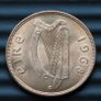 Ireland 1968 Penny Beautiful Irish coin UNC Image 2