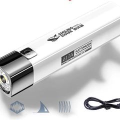 Flashlight USB Rechargeable / New / Black and White color.