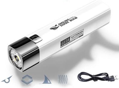Flashlight USB Rechargeable / New / Black and White color.