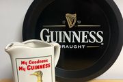 Guinness water jug and tray