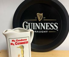 Guinness water jug and tray