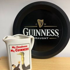Guinness water jug and tray
