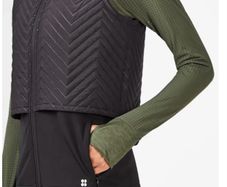 Sweaty Betty Fast Track Thermal Running Gilet Vest Black Size Small