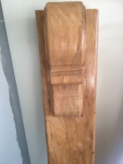 Spalted beech Mantle supports