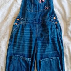 M&S Butterfly Applique Dungarees Age 15-16