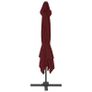 Cantilever Umbrella with Aluminium Pole Bordeaux Red 400x300 cm Image 5