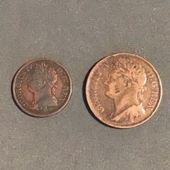 Ireland Geo III 1822 Penny and Halfpenny