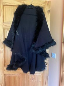 black shawl coat
