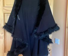 black shawl coat
