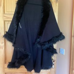 black shawl coat