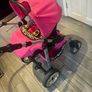3 in one pink and leopard print pram Image 5