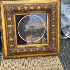 Antique bronze plaque Relief in a very heavy Ornate frame