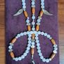 homemade rosary beads quartz sterling silver cross Image 3