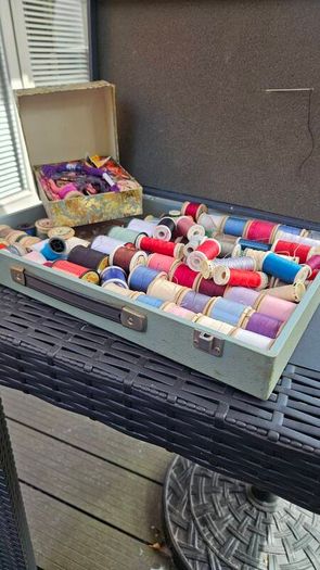 Free box of old threads