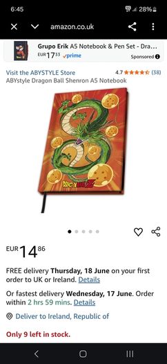 DragonBallZ Hardcover Journal/Notebook