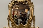 Unusual Gilt Wood Overmantle or Occasional Mirror
