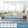 Gel Individually Pocket Sprung Small Double Mattress 4FT with Soft Fabric, 10 Inch Hybrid Mattress Image 3