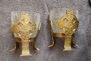 Celtic gothic vintage goblets. ( pair)