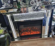 crushed diamond fireplace