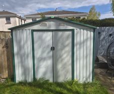 Garden steel shed