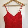 Boohoo red lace strappy midi dress size 8UK / 10UK Image 4