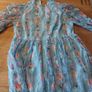 Blue Floral Occasion Dress Image 2