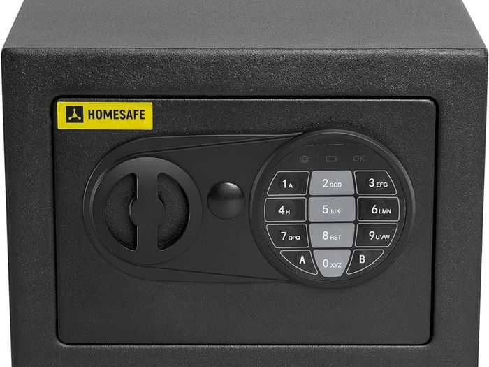 NEW SALE | Electronic Safe, 17x23x17cm (HxWxD), Carbon Satin Black