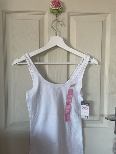 Womens White Stretch Vest Brand new with tags