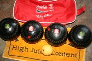 Vintage Thomas Taylor Lignoid Bowls Size 5 Set Of 4 Made In Scotland