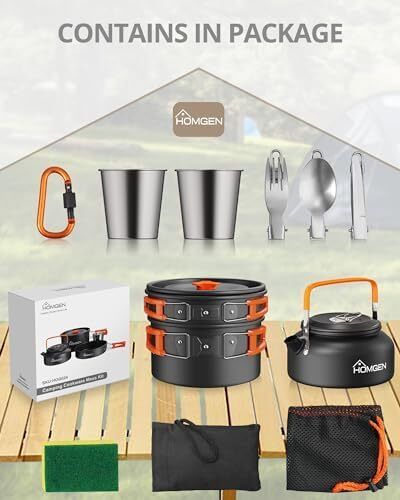 Camping Pots and Pans Set