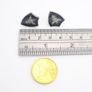 925 Vintage Sterling Silver Gothic Shield Stud Earrings Image 7
