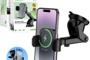 Borofone BH222 Car Mount Holder with 15W Wireless Fast Charging &amp; Strong Suction