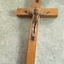 Wood Crucifix, Wall Cross from Holy Land, Bethlehem & Jerusalem Image 8