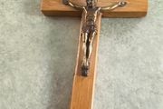 Wood Crucifix, Wall Cross from Holy Land, Bethlehem &amp; Jerusalem